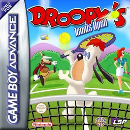Droopy's Tennis Open box art for GameBoy Advance